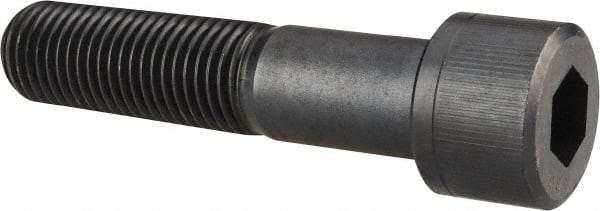 Unbrako - 1-1/4 - 7 UNC Hex Socket Drive, Socket Cap Screw - Alloy Steel, Black Oxide Finish, 5-1/2" Length Under Head - Americas Industrial Supply