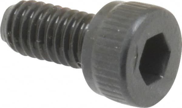 Unbrako - M4x0.70 Metric Coarse Hex Socket Drive, Socket Cap Screw - Grade 12.9 Alloy Steel, Black Oxide Finish, 8mm Length Under Head - Americas Industrial Supply