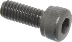 Unbrako - M4x0.70 Metric Coarse Hex Socket Drive, Socket Cap Screw - Grade 12.9 Alloy Steel, Black Oxide Finish, 10mm Length Under Head - Americas Industrial Supply