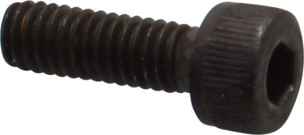 Unbrako - M4x0.70 Metric Coarse Hex Socket Drive, Socket Cap Screw - Grade 12.9 Alloy Steel, Black Oxide Finish, 12mm Length Under Head - Americas Industrial Supply