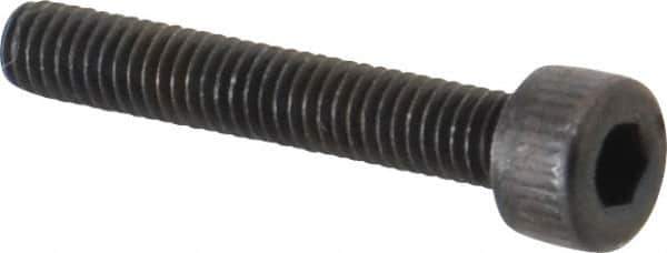 Unbrako - M4x0.70 Metric Coarse Hex Socket Drive, Socket Cap Screw - Grade 12.9 Alloy Steel, Black Oxide Finish, 25mm Length Under Head - Americas Industrial Supply