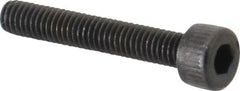 Unbrako - M4x0.70 Metric Coarse Hex Socket Drive, Socket Cap Screw - Grade 12.9 Alloy Steel, Black Oxide Finish, 25mm Length Under Head - Americas Industrial Supply