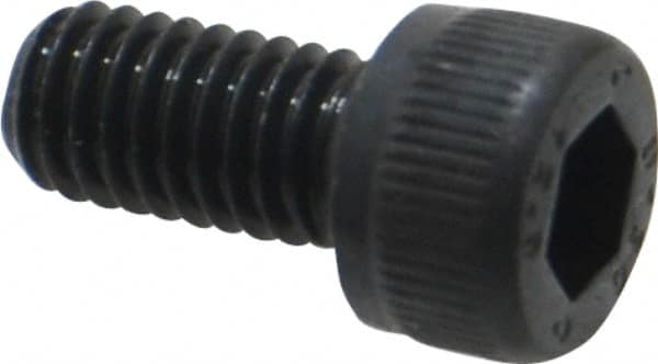 Unbrako - M6x1.00 Metric Coarse Hex Socket Drive, Socket Cap Screw - Grade 12.9 Alloy Steel, Black Oxide Finish, 12mm Length Under Head - Americas Industrial Supply