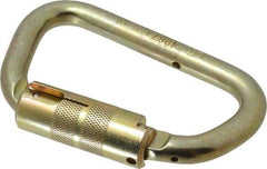Miller - 400 Lb. Capacity Locking Carabiner - 1 Inch, Screw Lock Gate, Steel - Americas Industrial Supply