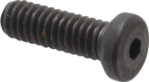 Unbrako - #8-32 UNC Hex Socket Drive, Low Socket Cap Screw - Alloy Steel, Black Oxide Finish, 1/2" Length Under Head - Americas Industrial Supply