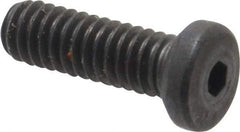 Unbrako - #8-32 UNC Hex Socket Drive, Low Socket Cap Screw - Alloy Steel, Black Oxide Finish, 1/2" Length Under Head - Americas Industrial Supply