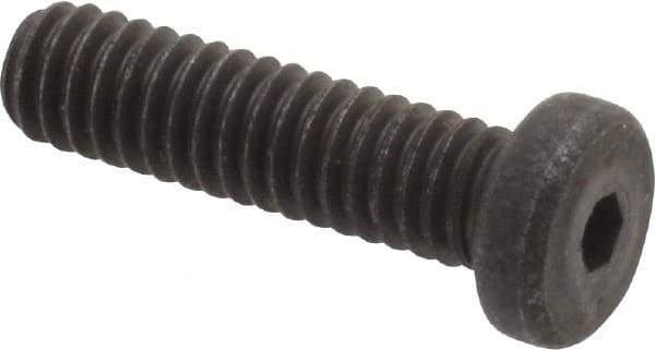 Unbrako - #8-32 UNC Hex Socket Drive, Low Socket Cap Screw - Alloy Steel, Black Oxide Finish, 5/8" Length Under Head - Americas Industrial Supply