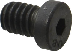 Unbrako - 1/4-20 UNC Hex Socket Drive, Low Socket Cap Screw - Alloy Steel, Black Oxide Finish, 3/8" Length Under Head - Americas Industrial Supply