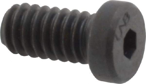 Unbrako - 1/4-20 UNC Hex Socket Drive, Low Socket Cap Screw - Alloy Steel, Black Oxide Finish, 1/2" Length Under Head - Americas Industrial Supply