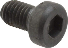 Unbrako - M5x0.80 Metric Coarse Hex Socket Drive, Low Socket Cap Screw - Grade 10.9 Alloy Steel, Black Oxide Finish, 8mm Length Under Head - Americas Industrial Supply