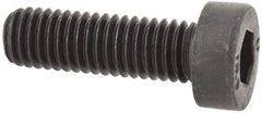 Unbrako - M5x0.80 Metric Coarse Hex Socket Drive, Low Socket Cap Screw - Grade 10.9 Alloy Steel, Black Oxide Finish, 16mm Length Under Head - Americas Industrial Supply