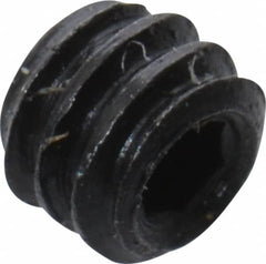 Unbrako - #2-56 UNC, 1/16" OAL, Cup Point Set Screw - Grade 8 Alloy Steel, 0.035" Key - Americas Industrial Supply