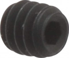 Unbrako - #2-56 UNC, 3/32" OAL, Cup Point Set Screw - Grade 8 Alloy Steel, 0.035" Key - Americas Industrial Supply