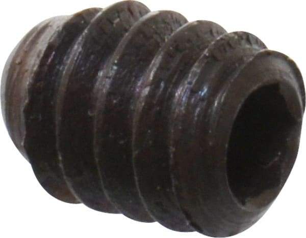 Unbrako - #3-48 UNC, 1/8" OAL, Cup Point Set Screw - Grade 8 Alloy Steel, 0.05" Key - Americas Industrial Supply