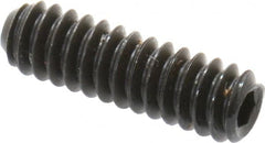 Unbrako - #4-40 UNC, 3/8" OAL, Cup Point Set Screw - Grade 8 Alloy Steel, 0.05" Key - Americas Industrial Supply