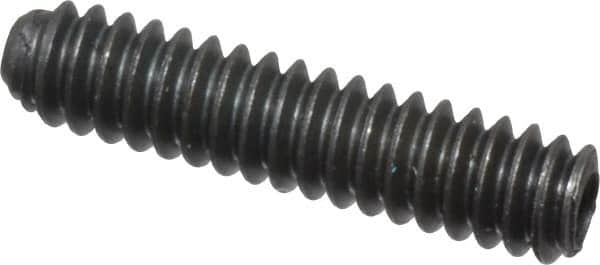 Unbrako - #4-40 UNC, 1/2" OAL, Cup Point Set Screw - Grade 8 Alloy Steel, 0.05" Key - Americas Industrial Supply