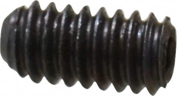 Unbrako - #5-40 UNC, 1/4" OAL, Cup Point Set Screw - Grade 8 Alloy Steel, 1/16" Key - Americas Industrial Supply
