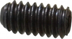 Unbrako - #5-40 UNC, 1/4" OAL, Cup Point Set Screw - Grade 8 Alloy Steel, 1/16" Key - Americas Industrial Supply