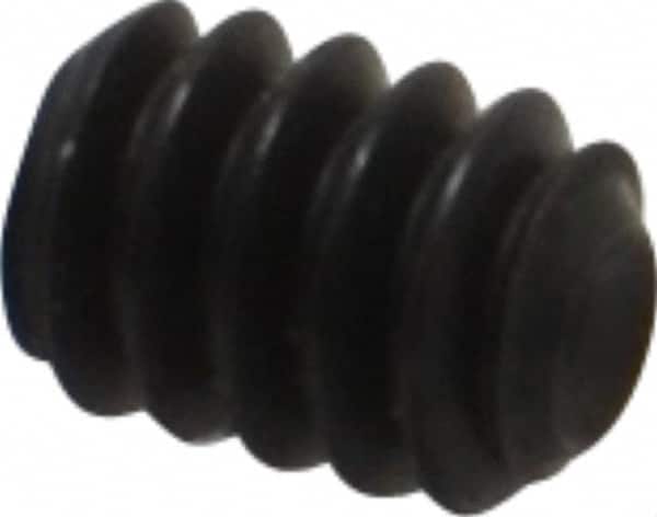 Unbrako - #6-32 UNC, 3/16" OAL, Cup Point Set Screw - Grade 8 Alloy Steel, 1/16" Key - Americas Industrial Supply