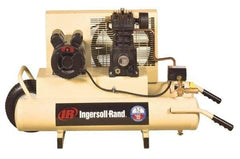 Ingersoll-Rand - 2 hp, 8 Gal Stationary Electric TWIN Screw Air Compressor - Single Phase, 135 Max psi, 110/230 Volt - Americas Industrial Supply