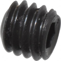 Unbrako - #6-40 UNF, 1/8" OAL, Cup Point Set Screw - Grade 8 Alloy Steel, 1/16" Key - Americas Industrial Supply