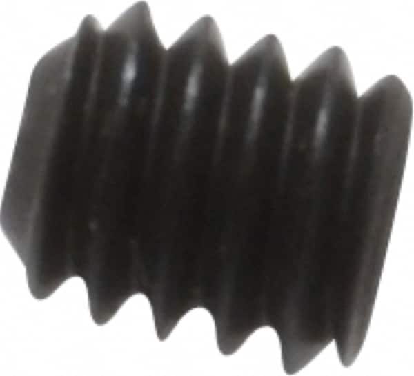 Unbrako - #8-32 UNC, 3/16" OAL, Cup Point Set Screw - Grade 8 Alloy Steel, 5/64" Key - Americas Industrial Supply