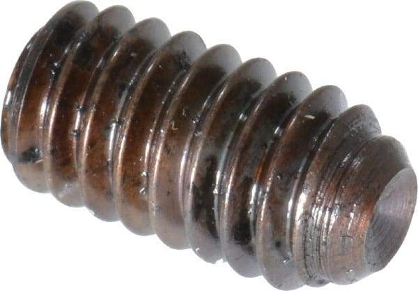 Unbrako - #8-32 UNC, 5/16" OAL, Cup Point Set Screw - Grade 8 Alloy Steel, 5/64" Key - Americas Industrial Supply