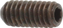 Unbrako - #8-32 UNC, 3/8" OAL, Cup Point Set Screw - Grade 8 Alloy Steel, 5/64" Key - Americas Industrial Supply