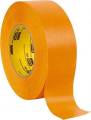 3M - 2" Wide x 60 Yd Long Orange Paper Masking Tape - Series 2525, 9.5 mil Thick, 49 In/Lb Tensile Strength - Americas Industrial Supply