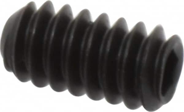 Unbrako - #10-24 UNC, 3/8" OAL, Cup Point Set Screw - Grade 8 Alloy Steel, 3/32" Key - Americas Industrial Supply