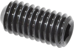 Unbrako - #10-32 UNF, 3/8" OAL, Cup Point Set Screw - Grade 8 Alloy Steel, 3/32" Key - Americas Industrial Supply
