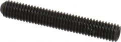 Unbrako - #10-32 UNF, 1-1/4" OAL, Cup Point Set Screw - Grade 8 Alloy Steel, 3/32" Key - Americas Industrial Supply