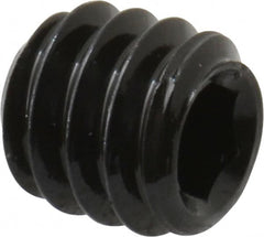 Unbrako - 1/4-20 UNC, 1/4" OAL, Cup Point Set Screw - Grade 8 Alloy Steel, 1/8" Key - Americas Industrial Supply