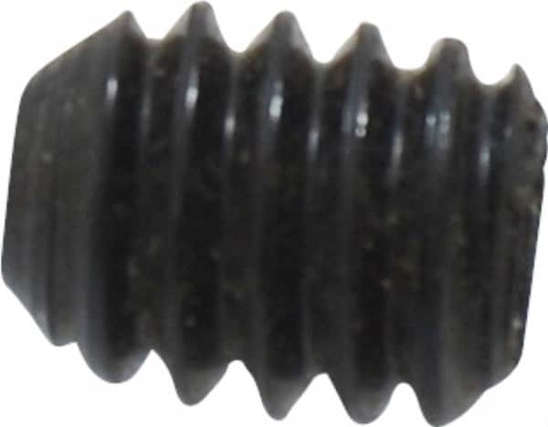Unbrako - 1/4-20 UNC, 5/16" OAL, Cup Point Set Screw - Grade 8 Alloy Steel, 1/8" Key - Americas Industrial Supply