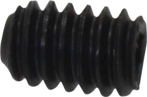 Unbrako - 1/4-20 UNC, 3/8" OAL, Cup Point Set Screw - Grade 8 Alloy Steel, 1/8" Key - Americas Industrial Supply