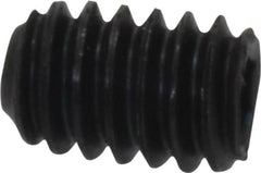 Unbrako - 1/4-20 UNC, 3/8" OAL, Cup Point Set Screw - Grade 8 Alloy Steel, 1/8" Key - Americas Industrial Supply
