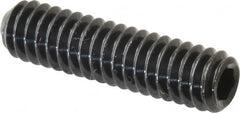 Unbrako - 1/4-20 UNC, 1" OAL, Cup Point Set Screw - Grade 8 Alloy Steel, 1/8" Key - Americas Industrial Supply