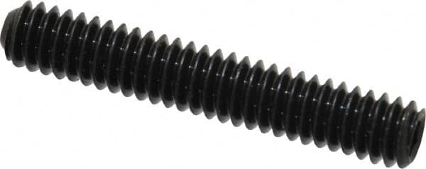 Unbrako - 1/4-20 UNC, 1-1/2" OAL, Cup Point Set Screw - Grade 8 Alloy Steel, 1/8" Key - Americas Industrial Supply