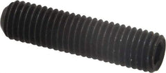 Unbrako - 1/4-28 UNF, 1" OAL, Cup Point Set Screw - Grade 8 Alloy Steel, 1/8" Key - Americas Industrial Supply
