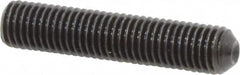 Unbrako - 1/4-28 UNF, 1-1/4" OAL, Cup Point Set Screw - Grade 8 Alloy Steel, 1/8" Key - Americas Industrial Supply
