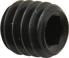 Unbrako - 5/16-18 UNC, 5/16" OAL, Cup Point Set Screw - Grade 8 Alloy Steel, 3/32" Key - Americas Industrial Supply