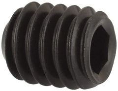 Unbrako - 5/16-18 UNC, 3/8" OAL, Cup Point Set Screw - Grade 8 Alloy Steel, 3/32" Key - Americas Industrial Supply