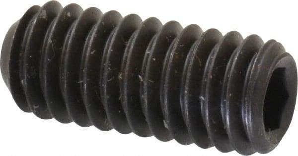 Unbrako - 5/16-18 UNC, 3/4" OAL, Cup Point Set Screw - Grade 8 Alloy Steel, 3/32" Key - Americas Industrial Supply