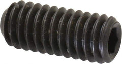 Unbrako - 5/16-18 UNC, 3/4" OAL, Cup Point Set Screw - Grade 8 Alloy Steel, 3/32" Key - Americas Industrial Supply