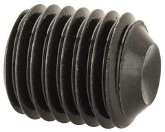 Unbrako - 5/16-24 UNF, 3/8" OAL, Cup Point Set Screw - Grade 8 Alloy Steel, 3/32" Key - Americas Industrial Supply