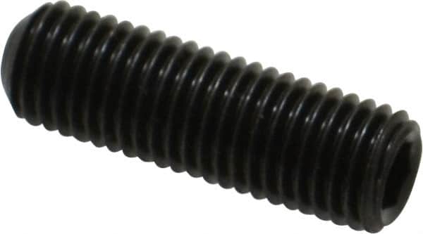 Unbrako - 5/16-24 UNF, 1" OAL, Cup Point Set Screw - Grade 8 Alloy Steel, 3/32" Key - Americas Industrial Supply