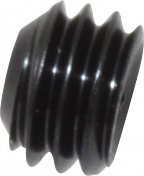Unbrako - 3/8-16 UNC, 1/4" OAL, Cup Point Set Screw - Grade 8 Alloy Steel, 3/16" Key - Americas Industrial Supply