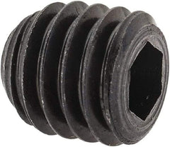 Unbrako - 3/8-16 UNC, 3/8" OAL, Cup Point Set Screw - Grade 8 Alloy Steel, 3/16" Key - Americas Industrial Supply