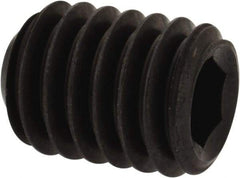 Unbrako - 3/8-16 UNC, 1/2" OAL, Cup Point Set Screw - Grade 8 Alloy Steel, 3/16" Key - Americas Industrial Supply