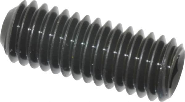 Unbrako - 3/8-16 UNC, 1" OAL, Cup Point Set Screw - Grade 8 Alloy Steel, 3/16" Key - Americas Industrial Supply